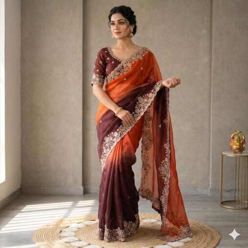 Vastrangan party wear saree surat wholesale